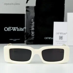 Off-White ARTHUR Sunglasses – White Square Frame | Model OERI127 0107 Arthur Sun – Visionist main image 3